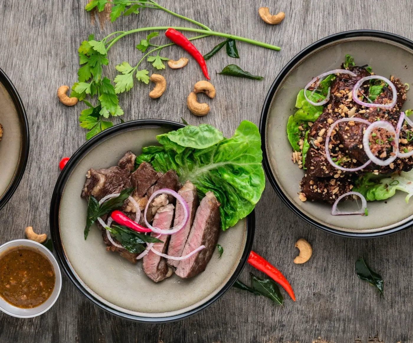 Salát s rib-eye